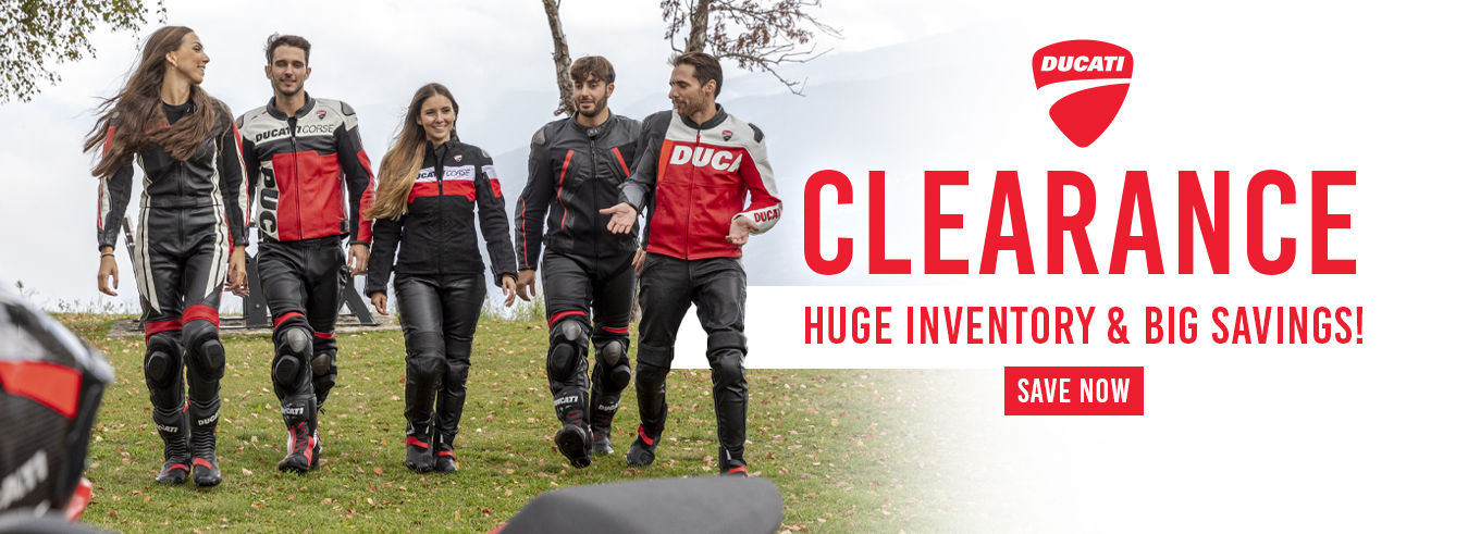 Save big on Ducati apparel today!