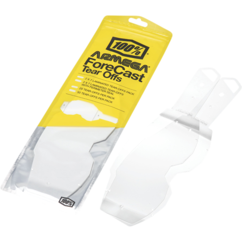 100% Armega Forecast Standard Goggle Tear-Offs (20 Pack)