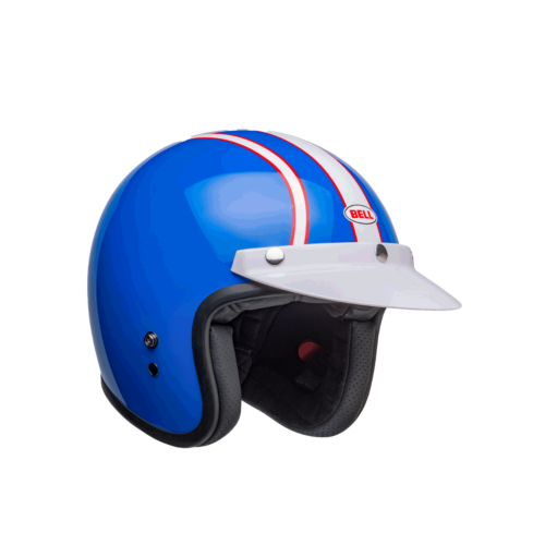 Bell Custom 500 Six Day McQueen Gloss Blue/White Helmet