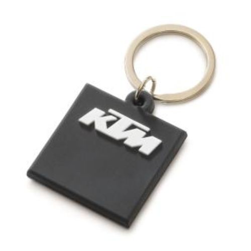 KTM Black Logo Rubber Keyholder 