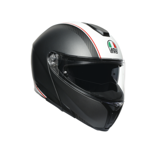 AGV Sportmodular Cover Full Face Helmet- Matte Gunmetal/White