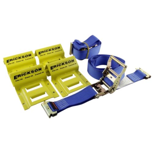 ERICKSON ATV Wheel Chock and Tie-Down Strap Kit